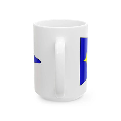 Bundeswehr Bootswimpel Flottillendmiral (Germany) White Coffee Mug - Go Mug Yourself