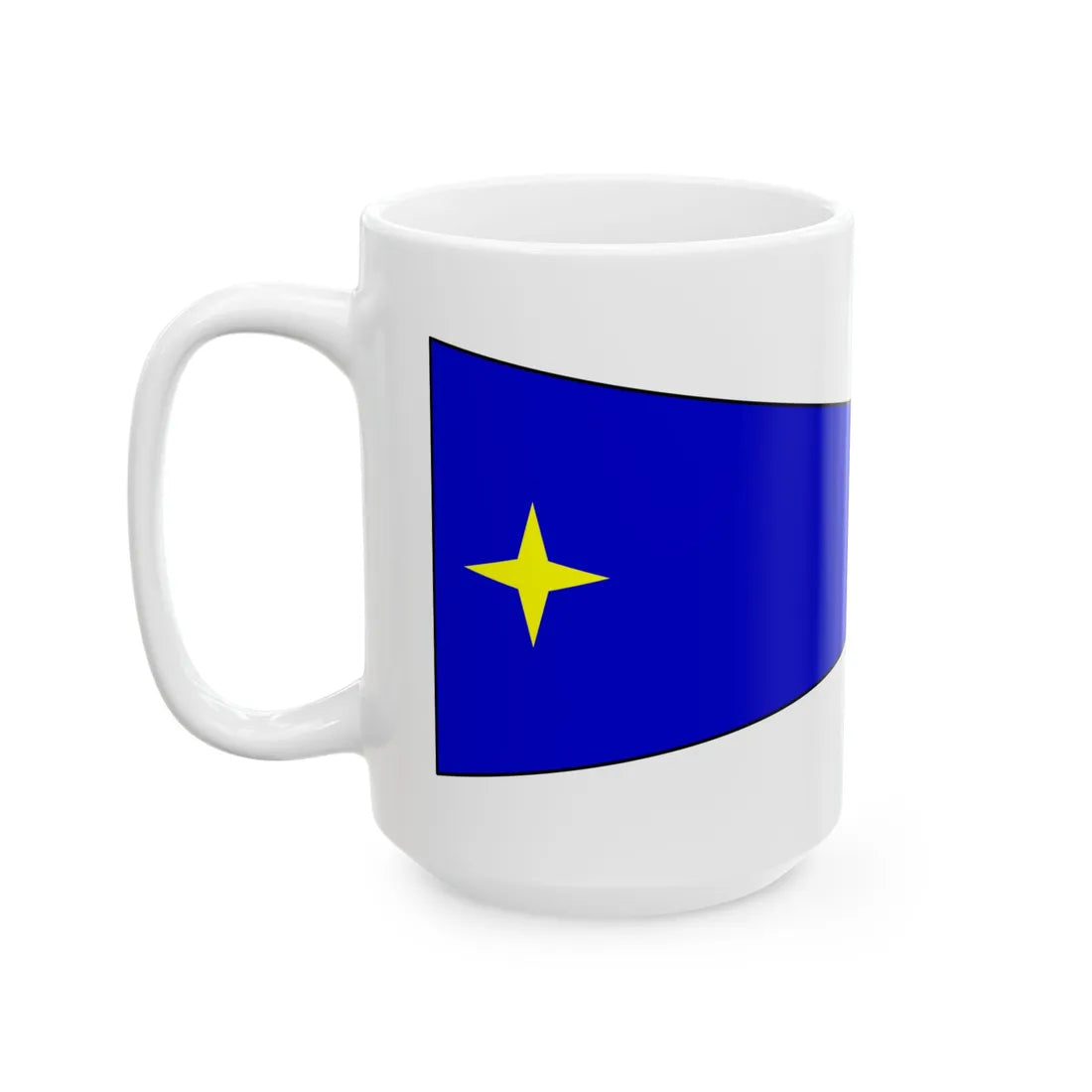 Bundeswehr Bootswimpel Flottillendmiral (Germany) White Coffee Mug - Go Mug Yourself