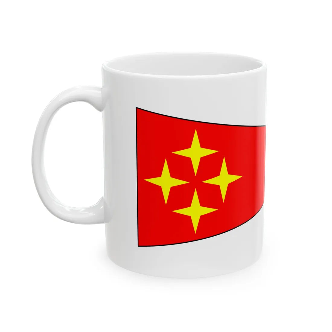 Bundeswehr Bootswimpel General (Germany) White Coffee Mug - Go Mug Yourself