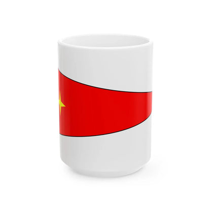 Bundeswehr Bootswimpel Generalleutnant (Germany) White Coffee Mug 15oz - Go Mug Yourself