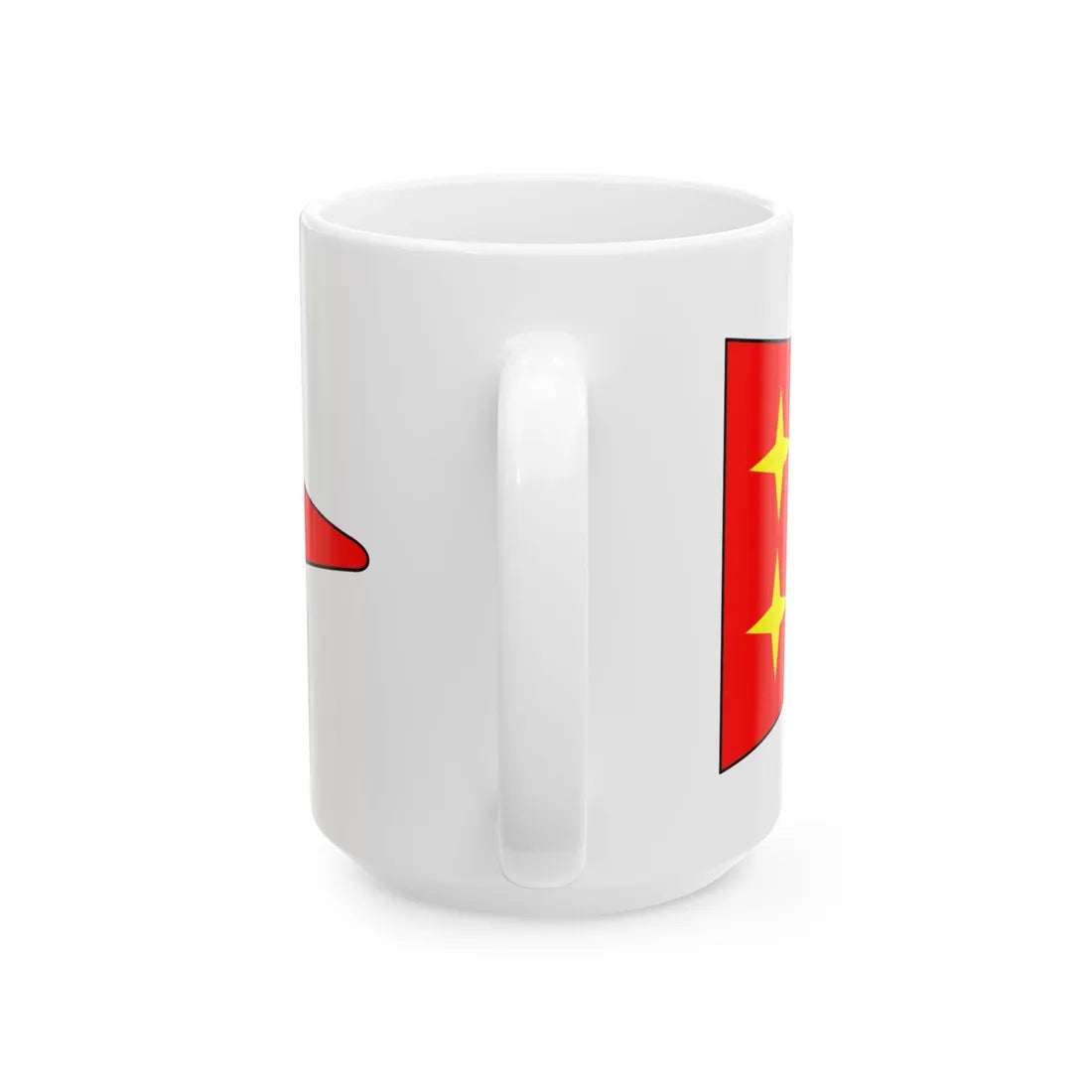 Bundeswehr Bootswimpel Generalleutnant (Germany) White Coffee Mug - Go Mug Yourself