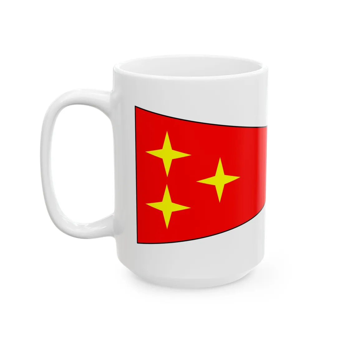 Bundeswehr Bootswimpel Generalleutnant (Germany) White Coffee Mug - Go Mug Yourself
