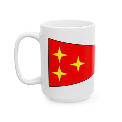 Bundeswehr Bootswimpel Generalleutnant (Germany) White Coffee Mug - Go Mug Yourself
