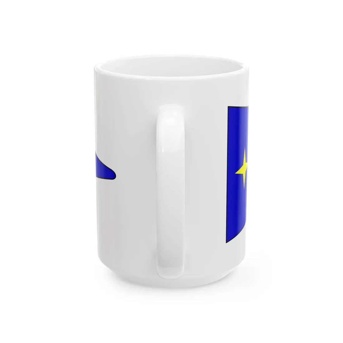 Bundeswehr Bootswimpel Konteradmiral (Germany) White Coffee Mug - Go Mug Yourself