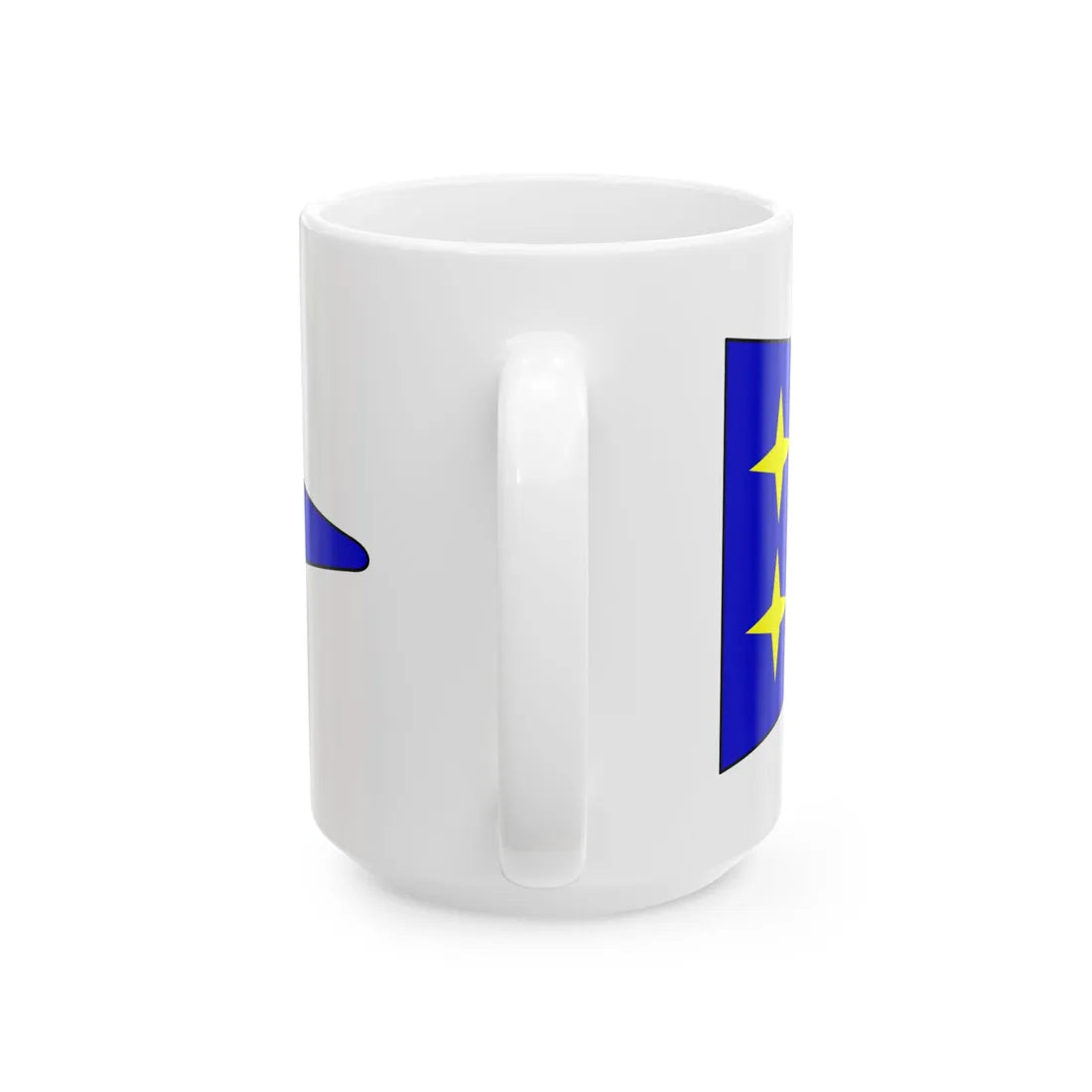 Bundeswehr Bootswimpel Vizeadmiral (Germany) White Coffee Mug - Go Mug Yourself