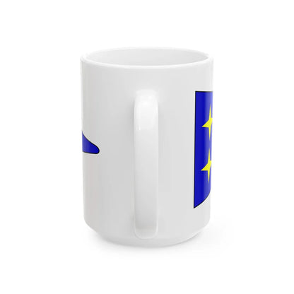 Bundeswehr Bootswimpel Vizeadmiral (Germany) White Coffee Mug - Go Mug Yourself