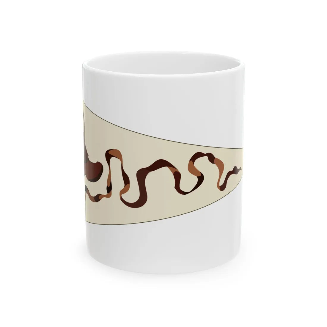 Bundschuhfahne brown-on-white version (Germany) White Coffee Mug 11oz - Go Mug Yourself