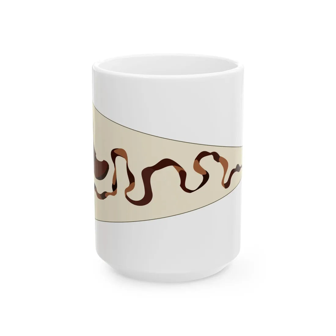 Bundschuhfahne brown-on-white version (Germany) White Coffee Mug 15oz - Go Mug Yourself