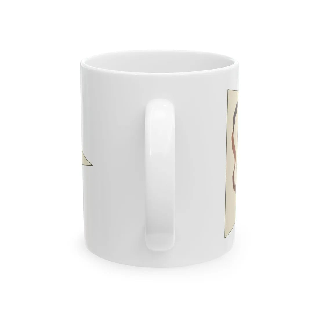 Bundschuhfahne brown-on-white version (Germany) White Coffee Mug - Go Mug Yourself
