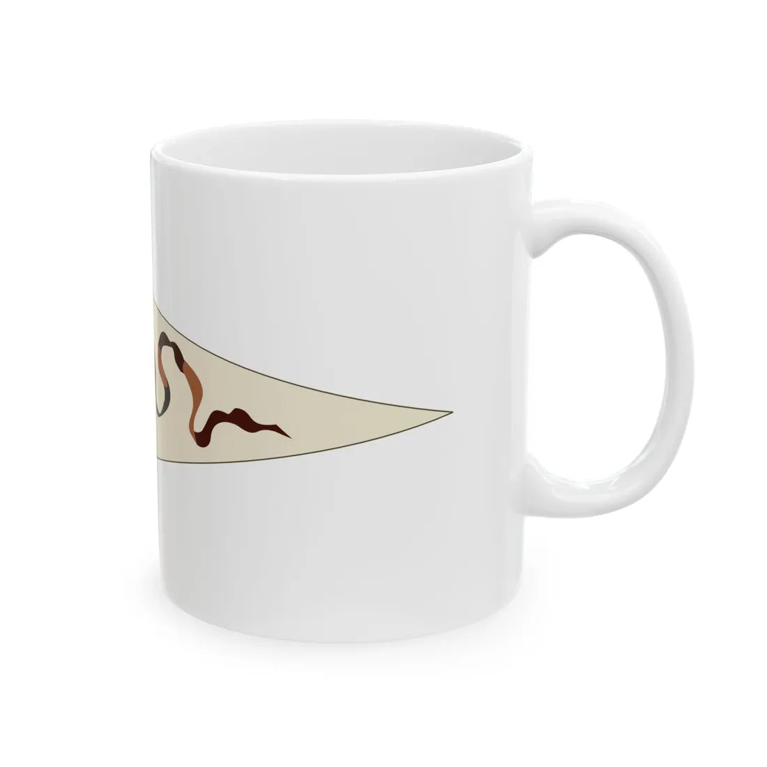 Bundschuhfahne brown-on-white version (Germany) White Coffee Mug - Go Mug Yourself