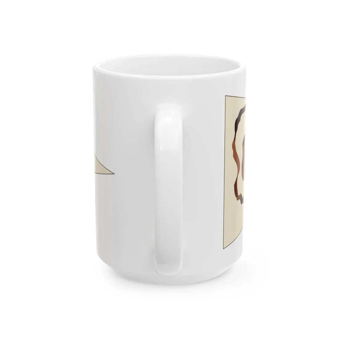Bundschuhfahne brown-on-white version (Germany) White Coffee Mug - Go Mug Yourself