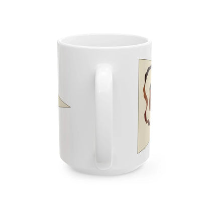 Bundschuhfahne brown-on-white version (Germany) White Coffee Mug - Go Mug Yourself
