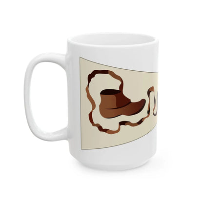 Bundschuhfahne brown-on-white version (Germany) White Coffee Mug - Go Mug Yourself