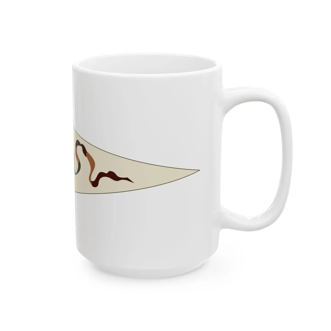 Bundschuhfahne brown-on-white version (Germany) White Coffee Mug - Go Mug Yourself