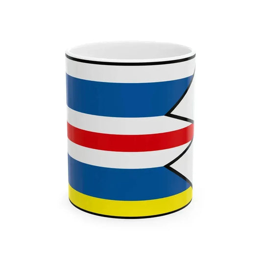 Bunkovce Sobrance Flag (Slovakia) White Coffee Mug 11oz - Go Mug Yourself