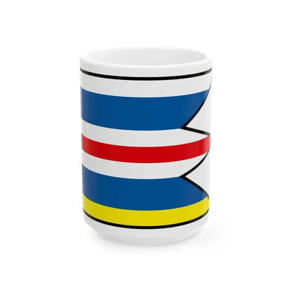 Bunkovce Sobrance Flag (Slovakia) White Coffee Mug 15oz - Go Mug Yourself