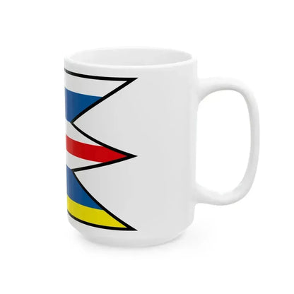 Bunkovce Sobrance Flag (Slovakia) White Coffee Mug - Go Mug Yourself