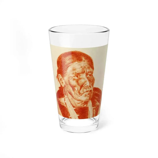 burbank 12 detail (Native Americans in Art) Pint Glass 16oz 16oz - Go Mug Yourself
