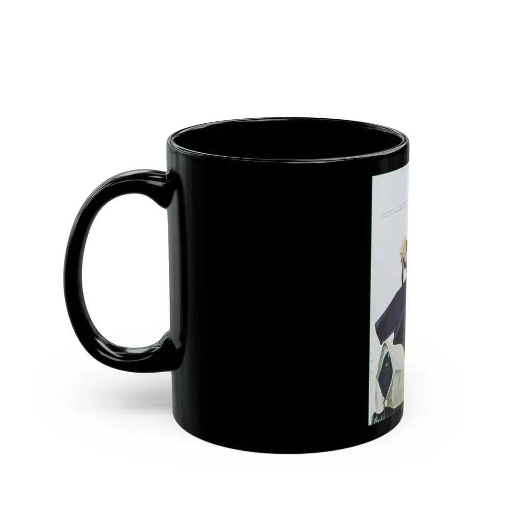 Burden On The Family by Pat Frank, 1950 - Black Coffee Mug - Go Mug Yourself