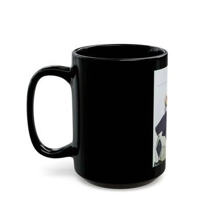 Burden On The Family by Pat Frank, 1950 - Black Coffee Mug - Go Mug Yourself