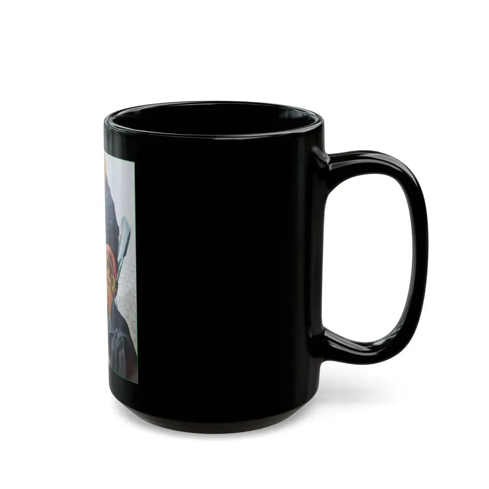 Burden On The Family by Pat Frank, 1950 - Black Coffee Mug - Go Mug Yourself