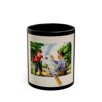 Bure Rifle Targets, ad illustration - Black Coffee Mug 11oz - Go Mug Yourself