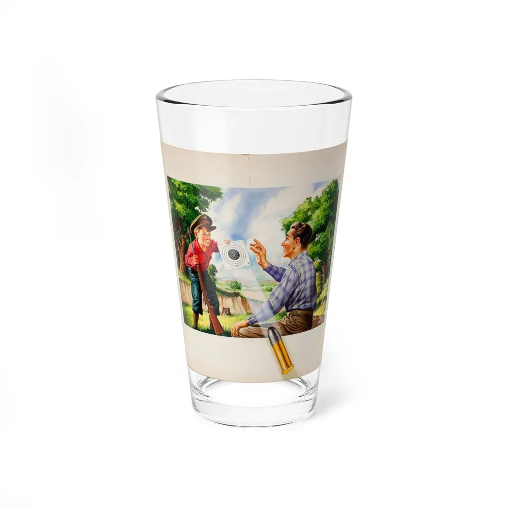 Bure Rifle Targets, ad illustration (Magazine Illustration) Pint Glass 16oz-16oz-Go Mug Yourself