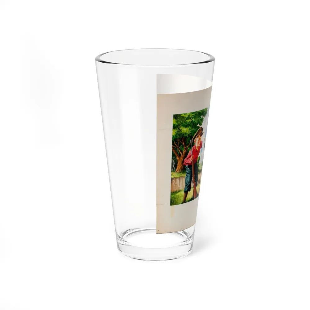 Bure Rifle Targets, ad illustration (Magazine Illustration) Pint Glass 16oz-Go Mug Yourself