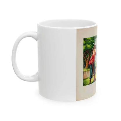 Bure Rifle Targets, ad illustration - White Coffee Mug - Go Mug Yourself