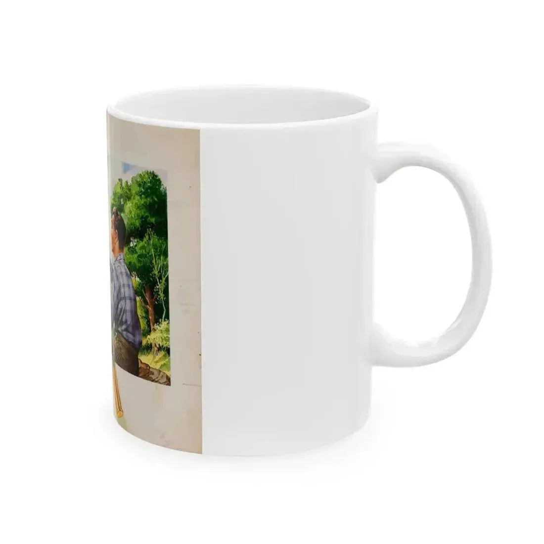 Bure Rifle Targets, ad illustration - White Coffee Mug - Go Mug Yourself