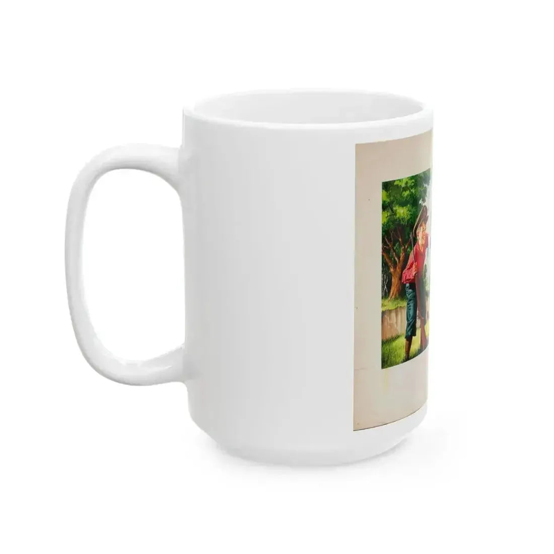 Bure Rifle Targets, ad illustration - White Coffee Mug - Go Mug Yourself