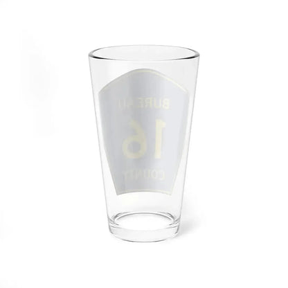 Bureau County 16 (Illinois) (Road Sign) Pint Glass 16oz - Go Mug Yourself