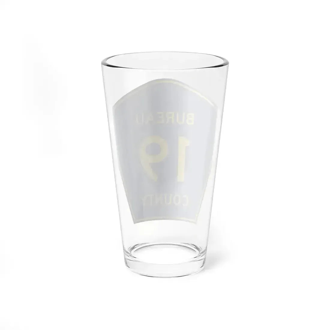 Bureau County 19 (Illinois) (Road Sign) Pint Glass 16oz - Go Mug Yourself