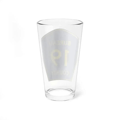 Bureau County 19 (Illinois) (Road Sign) Pint Glass 16oz - Go Mug Yourself