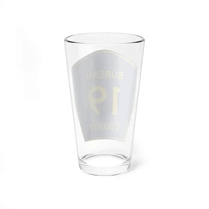Bureau County 19 (Illinois) (Road Sign) Pint Glss 16oz - Go Mug Yourself