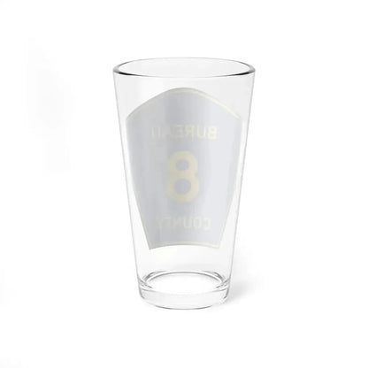 Bureau County 8 (Illinois) (Road Sign) Pint Glass 16oz - Go Mug Yourself