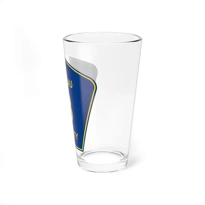 Bureau County 8 (Illinois) (Road Sign) Pint Glass 16oz - Go Mug Yourself