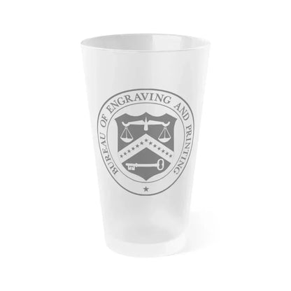 Bureau of Engraving and Printing - Frosted Pint Glass 16oz 16oz Frosted - Go Mug Yourself
