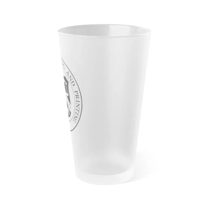 Bureau of Engraving and Printing - Frosted Pint Glass 16oz-Go Mug Yourself