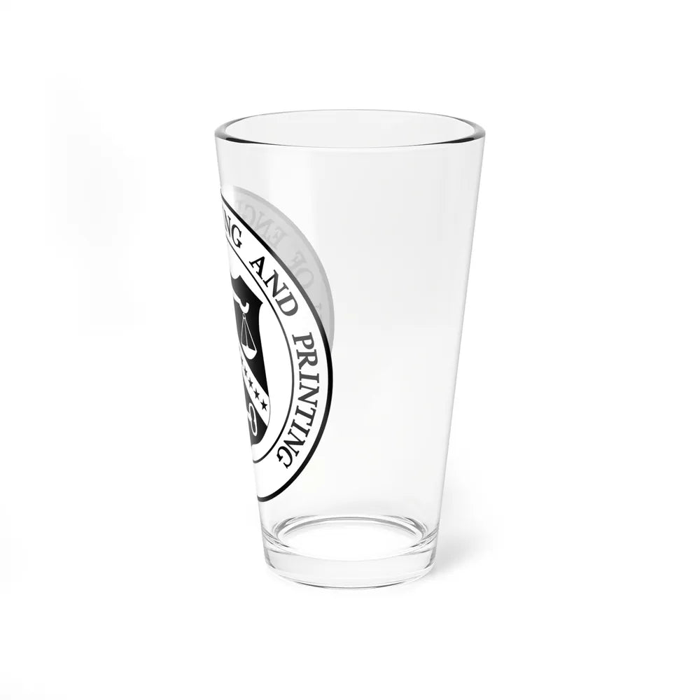 Bureau of Engraving and Printing - Pint Glass 16oz-Go Mug Yourself