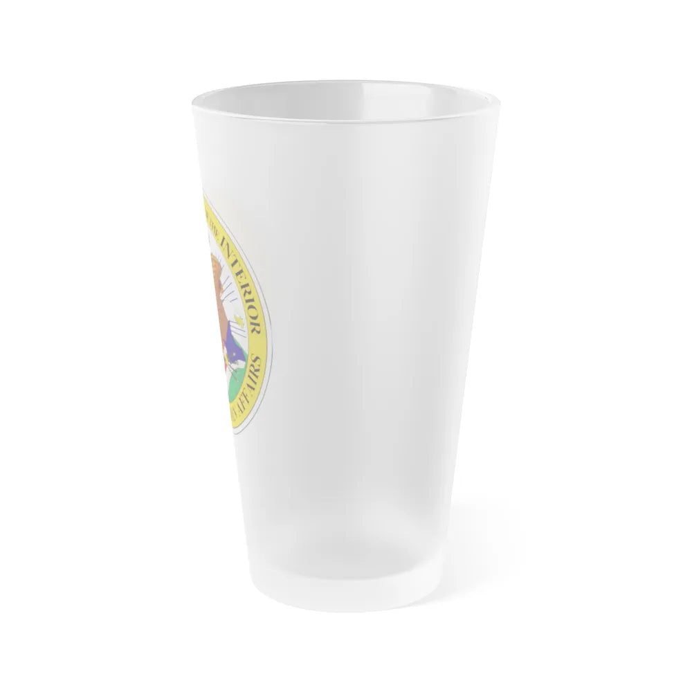 Bureau of Indian Affairs - Frosted Pint Glass 16oz-Go Mug Yourself