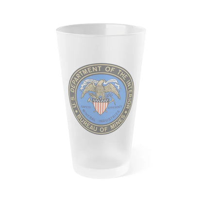 Bureau of Mines - Frosted Pint Glass 16oz-16oz-Frosted-Go Mug Yourself