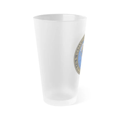 Bureau of Mines - Frosted Pint Glass 16oz-Go Mug Yourself