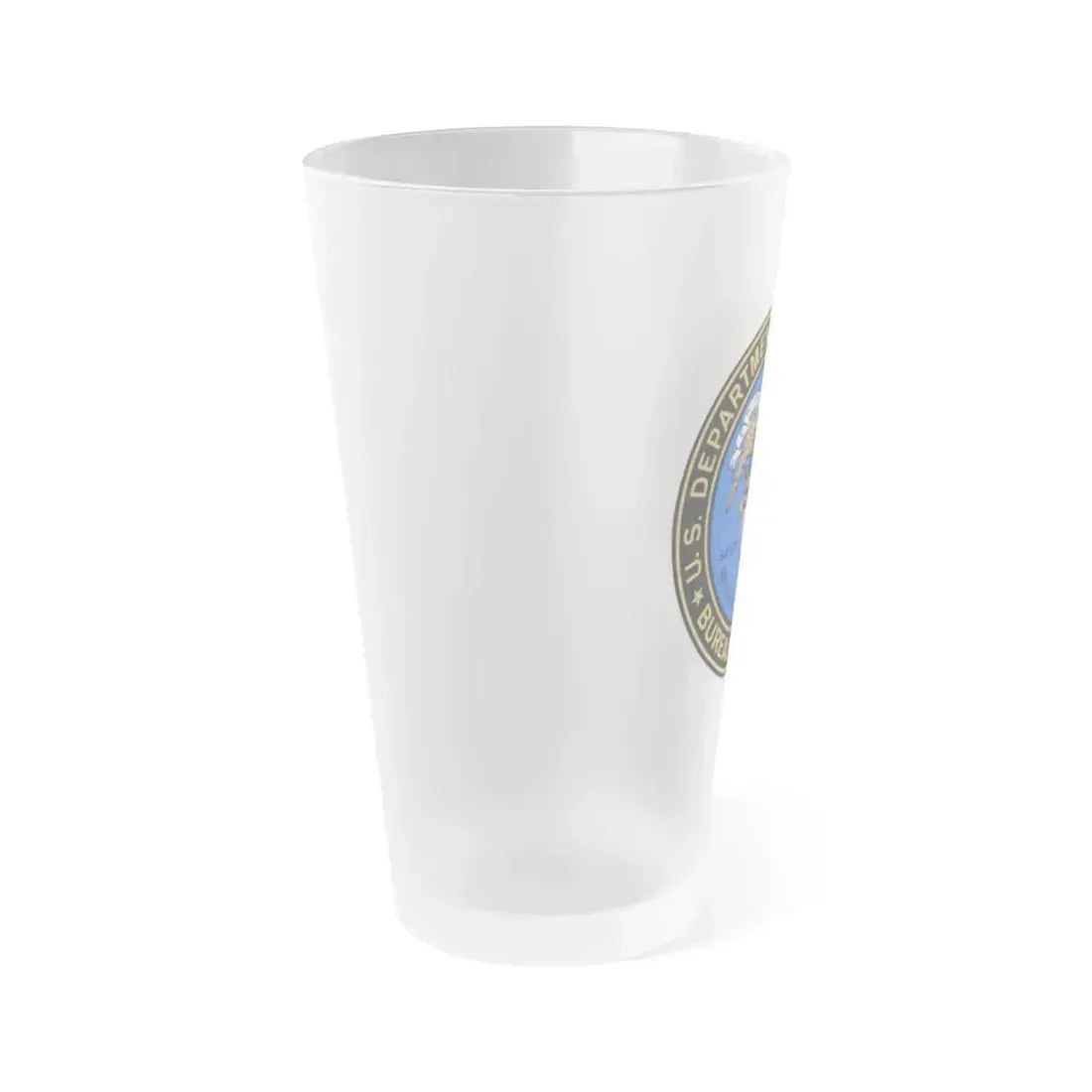 Bureau of Mines - Frosted Pint Glass 16oz - Go Mug Yourself