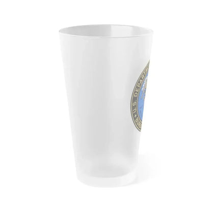 Bureau of Mines - Frosted Pint Glass 16oz - Go Mug Yourself