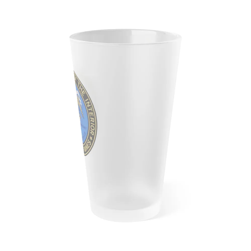 Bureau of Mines - Frosted Pint Glass 16oz-Go Mug Yourself