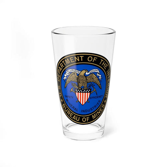 Bureau of Mines - Pint Glass 16oz-16oz-Go Mug Yourself