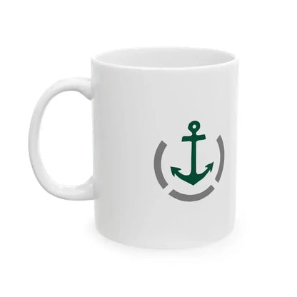 Burgee of Aarhus Sejlklub (Denmark) White Coffee Mug - Go Mug Yourself