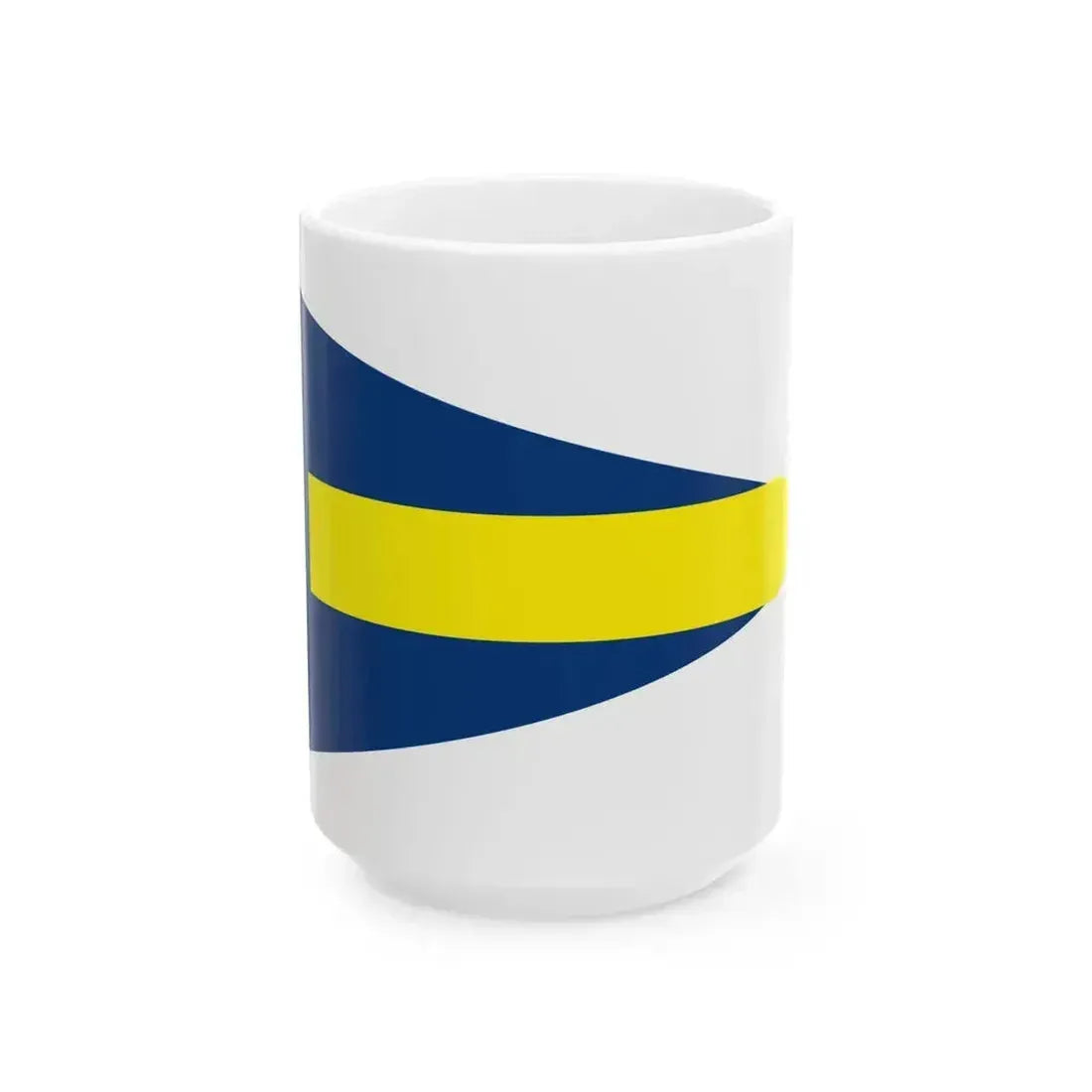 Burgee of Asd Nautica Sabazia (Italy) White Coffee Mug 15oz - Go Mug Yourself