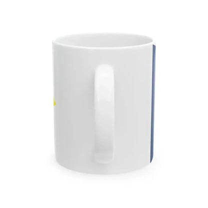 Burgee of Asd Nautica Sabazia (Italy) White Coffee Mug - Go Mug Yourself